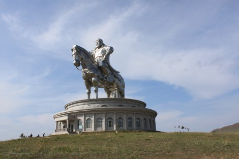 40 metre high statue of Chinggis Khan made of steel. As great as the man !!
