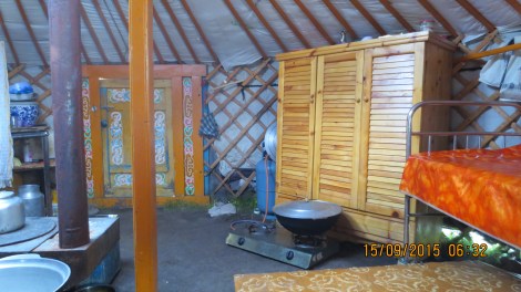 Inside a nomadic family's Ger ... 