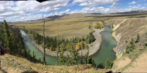 The Orkhon river valley - from the viewpoint