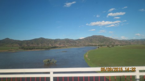 Selenge River on the way to Ikh Uul camp, Bulgan province