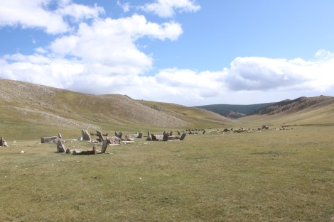The bronze age Steeles (burial sites) at Orkhon Valley