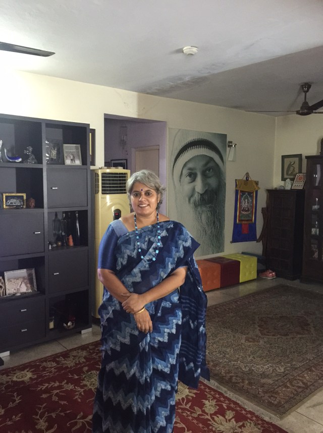 brij sari blue blouse