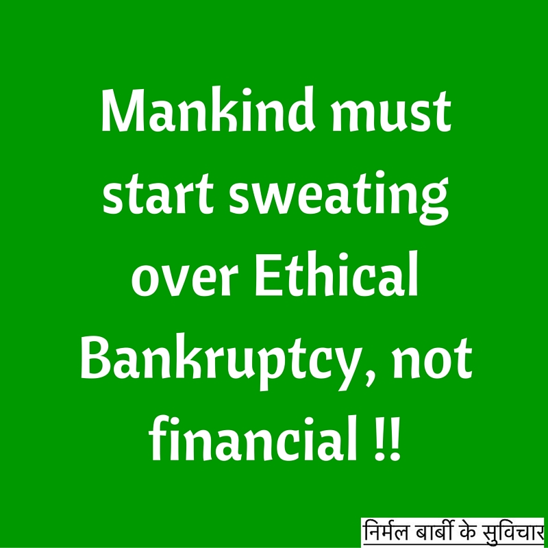 ethical bankruptcy