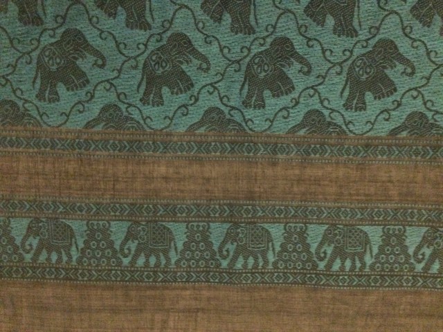 blue grey pallu