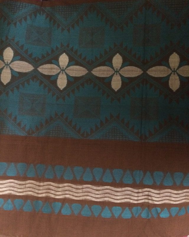 brown sari pallu