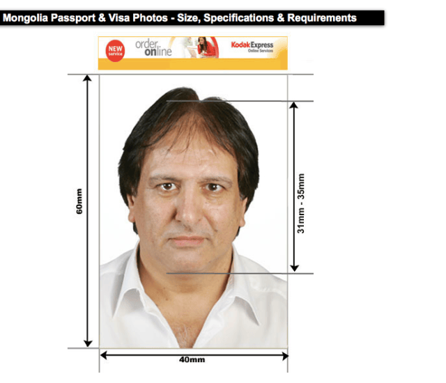 Mongolian visa photo requirements