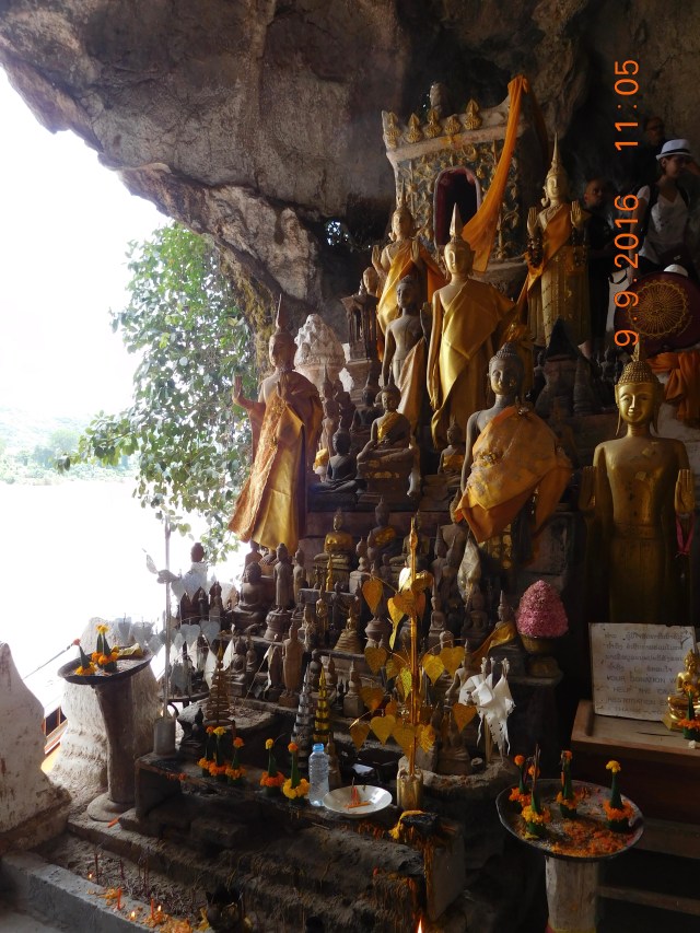 These are limestone caves so you have overhangs