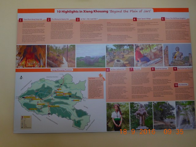 The detailed information at the tourist information centre