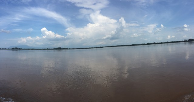 The stunning views on the way... this is the Mekong River