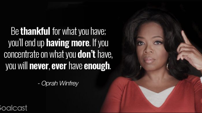 Oprah on Gratitude