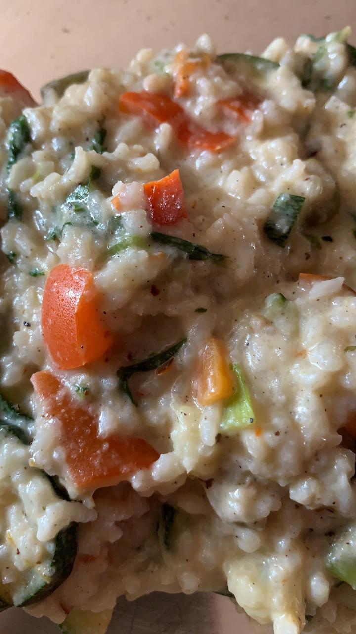 Leftover Rice Risotto