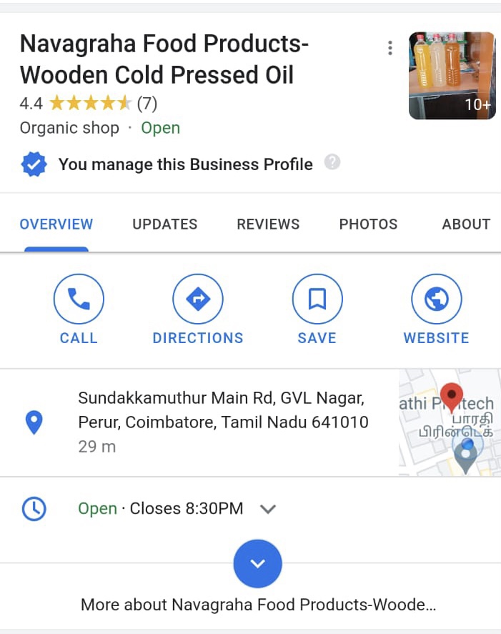 Cold Press oil - marachekku yennai