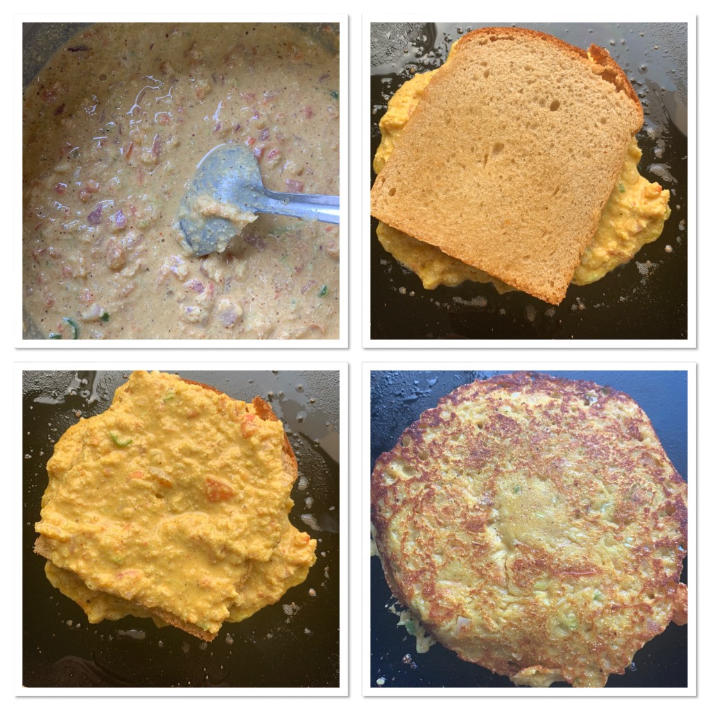 Eggless Bread Omelette