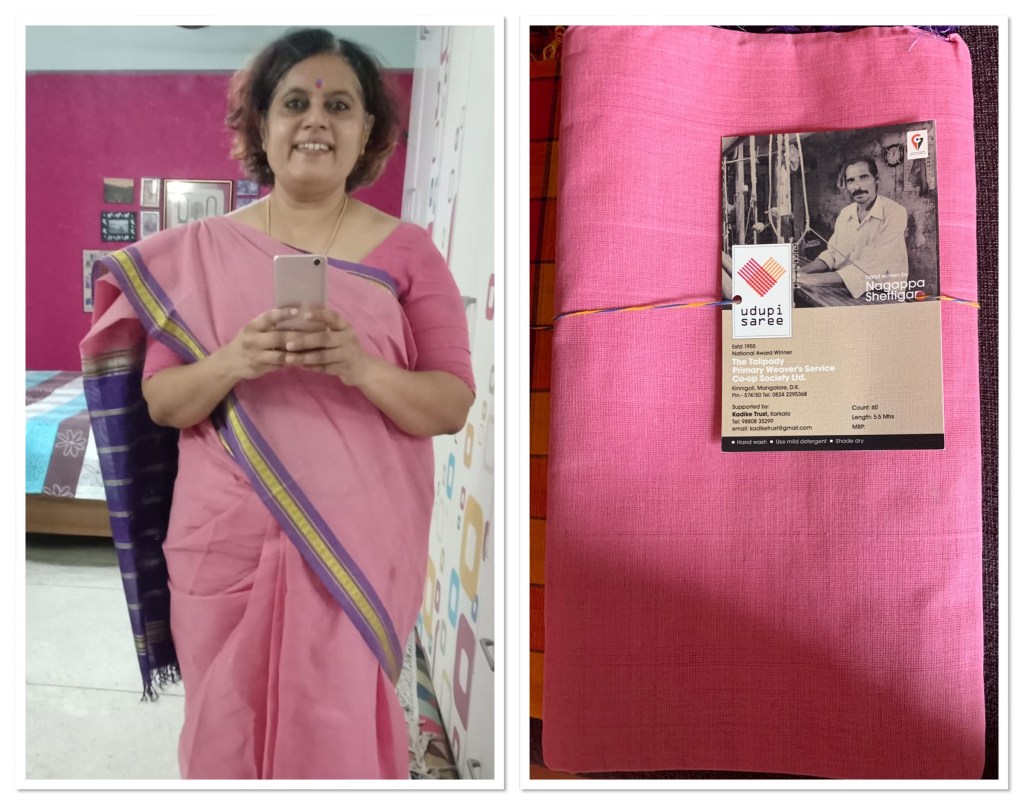 Udupi Saree - Rose