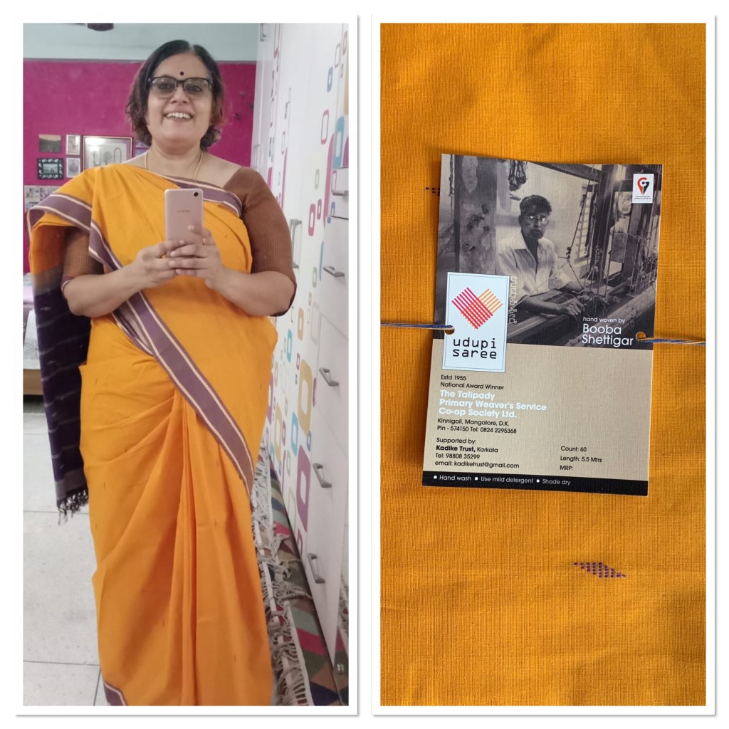 Udupi Saree - Turmeric Yellow