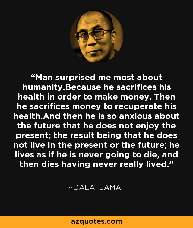 Dalai Lama on health