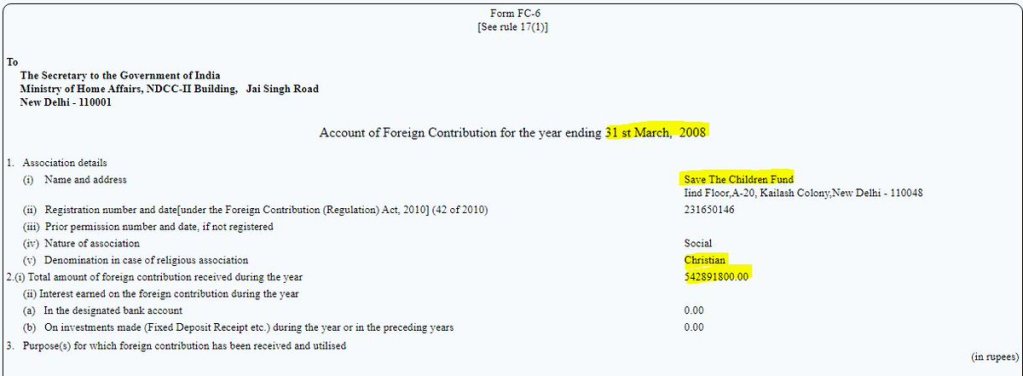 Lavanya FCRA