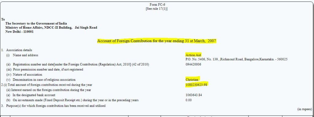 Lavanya - FCRA