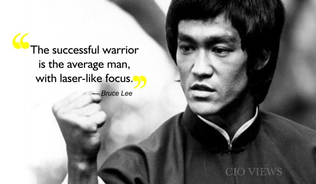 distraction - focus - bruce lee