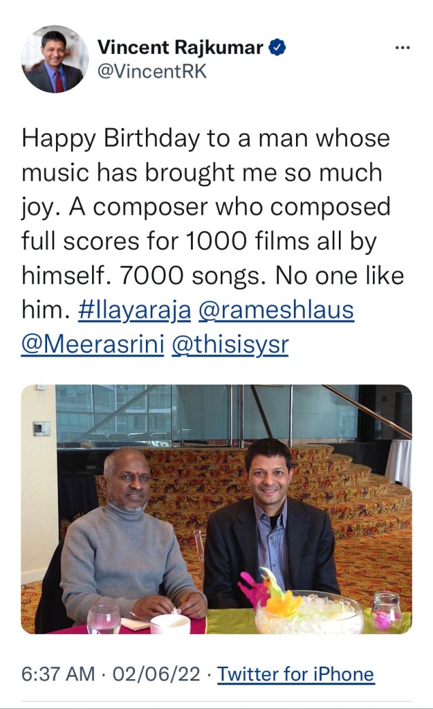Raja - 80th birthday