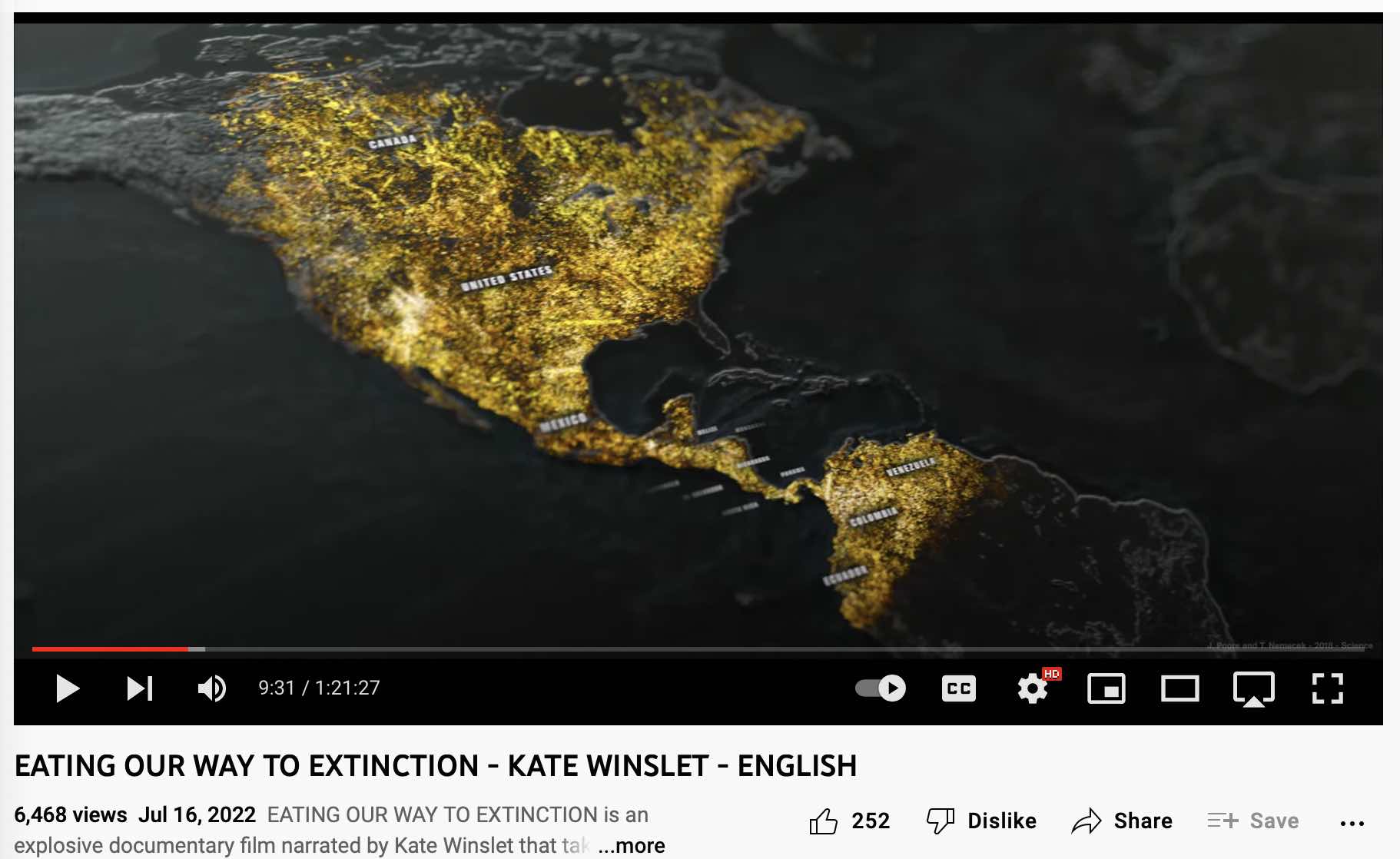 Eating our way to extinction