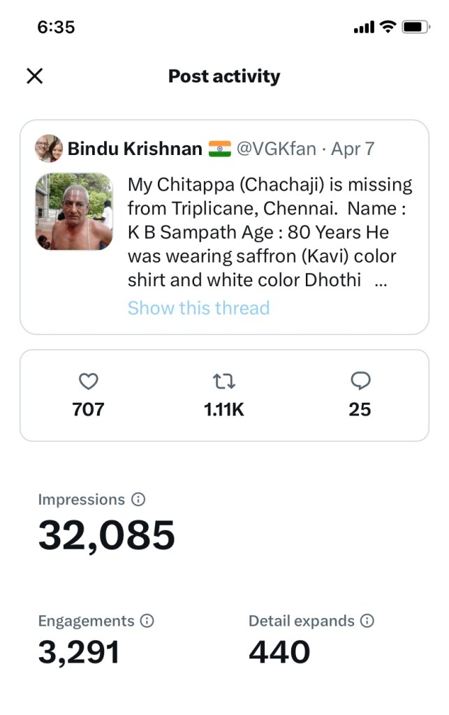 Lost Found Chitappa