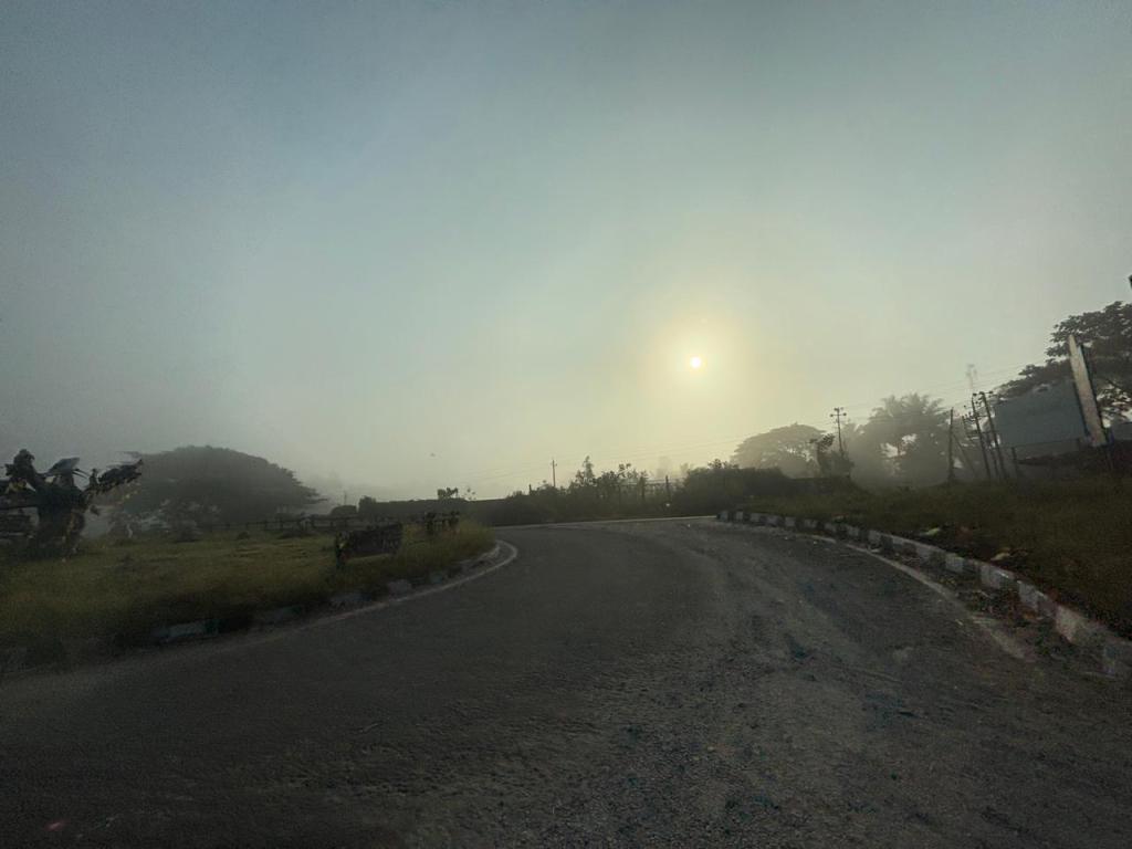 The Sun shining through the Fog
