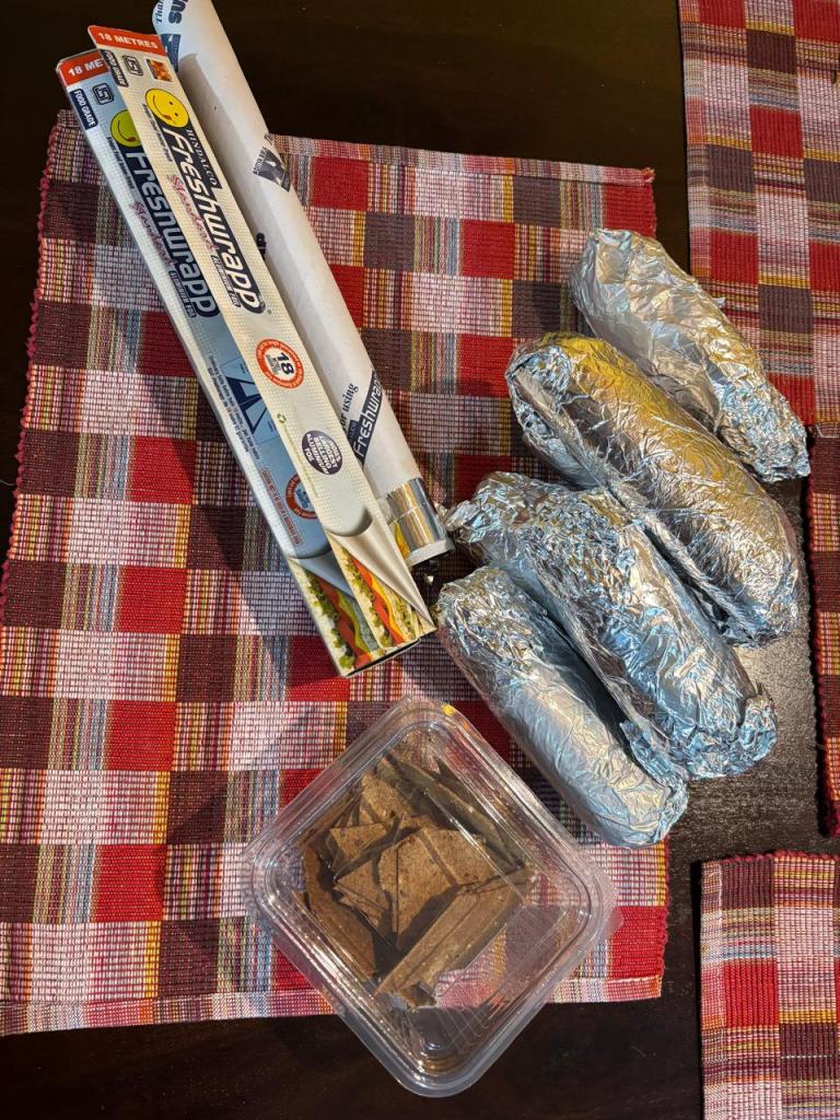 Aluminium foil dosa