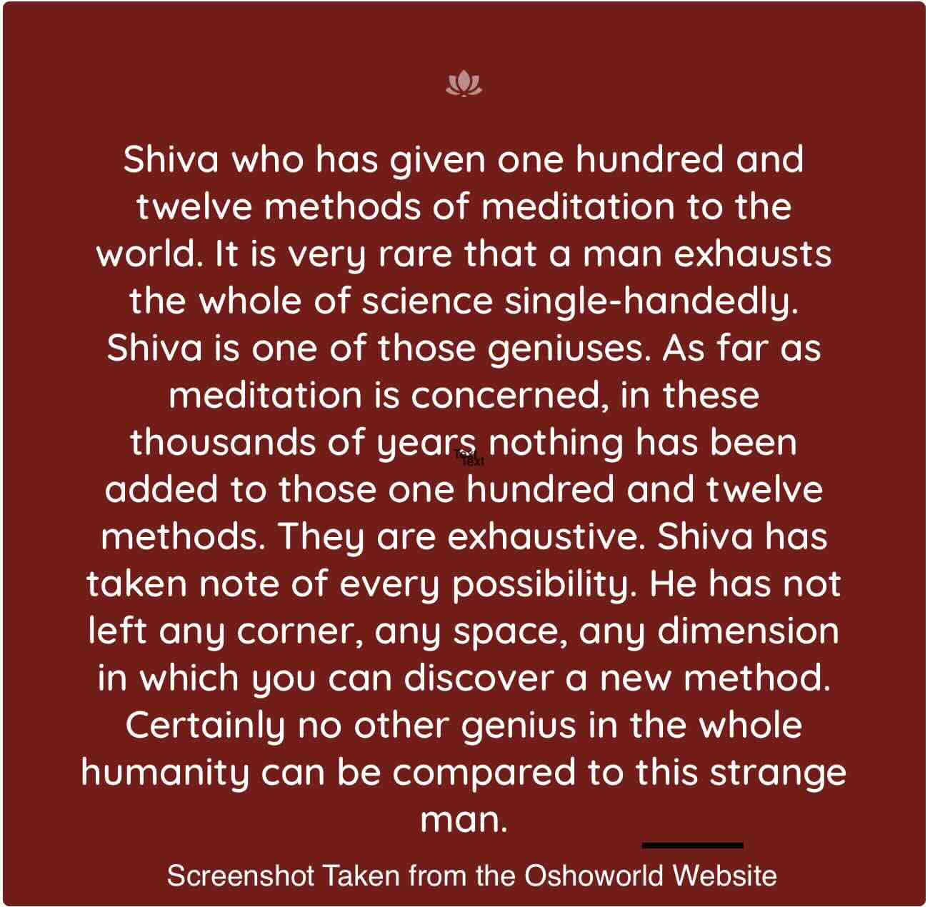 Shiva Osho Quote