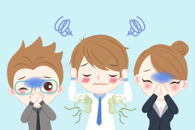 Smelly cabs body odour