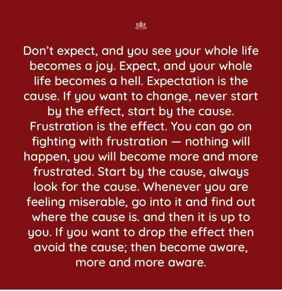 Osho on Expectations