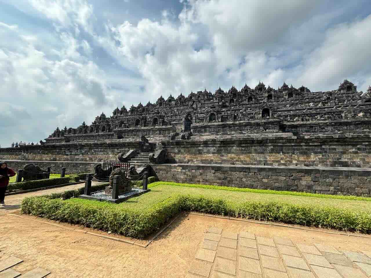 Borobudur from the side